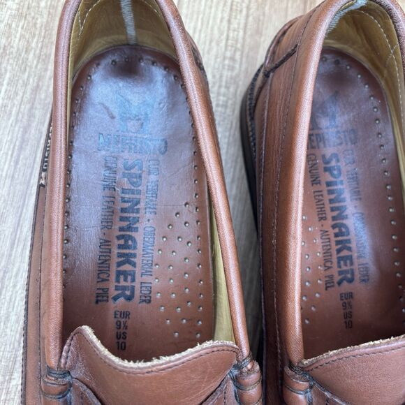 Mephisto Cap Vert Spinnaker Brown Leather Slip On Penny Loafers Mens Size 10 - Picture 9 of 10